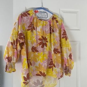 XiRena colorful fun blouse.